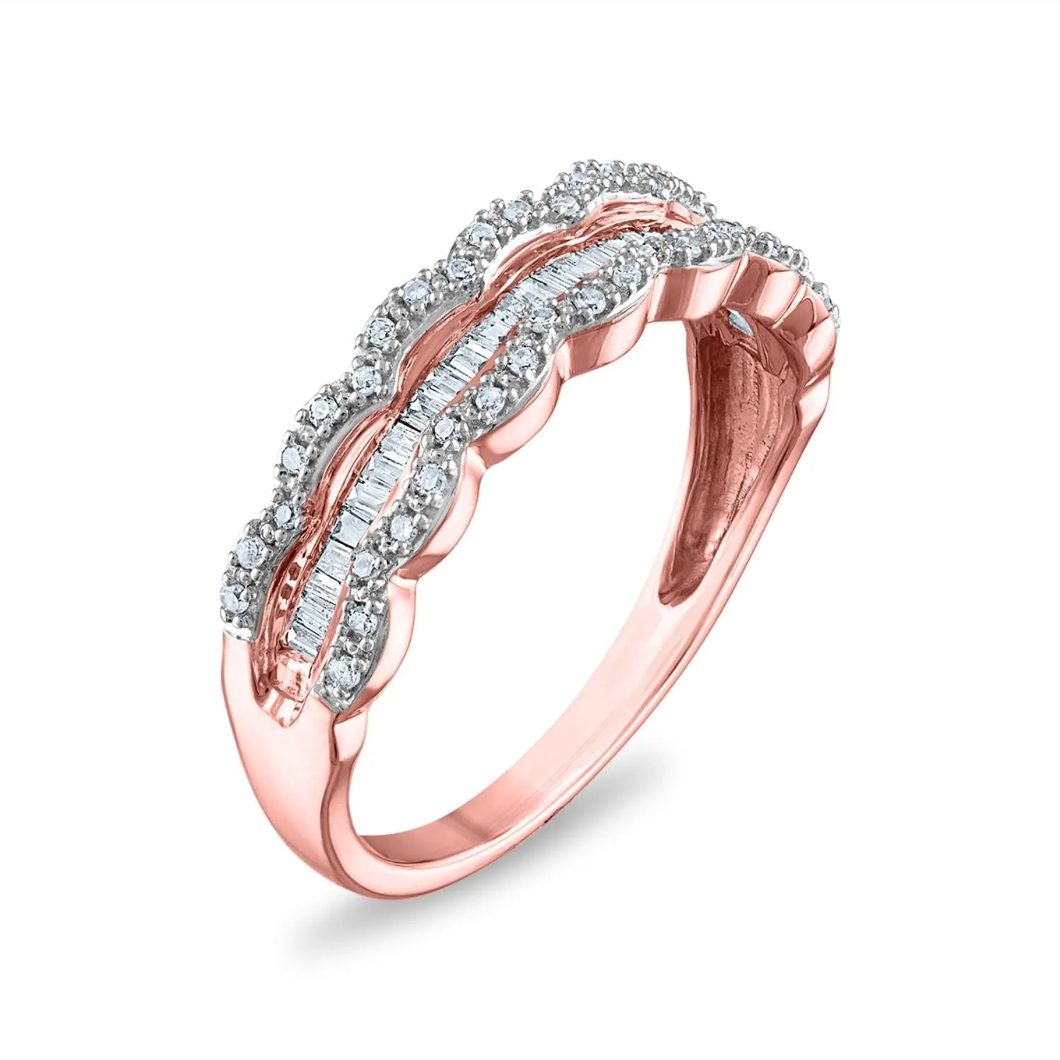 1/4 CTW Diamond Anniversary Ring in 10KT Rose Gold