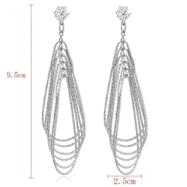 2021 New Big Earrings For Women Girls Gold Vintage Geometric Statement Metal Art Drop Earrings Charm Hoop Round Dangle Modern