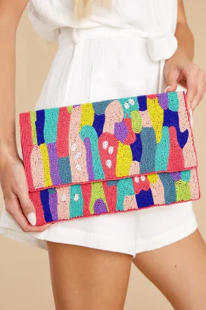 Abstract Love Multi Beaded Bag