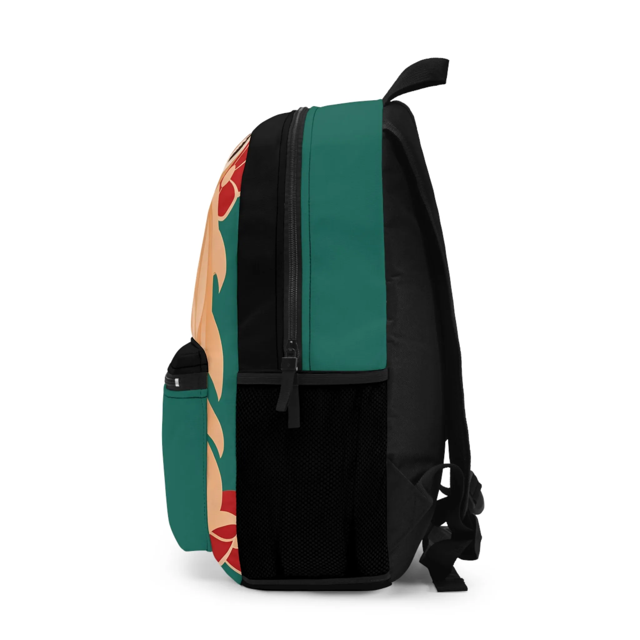 Art Deco Coyote, Backpack with Computer Pocket and Padded Back