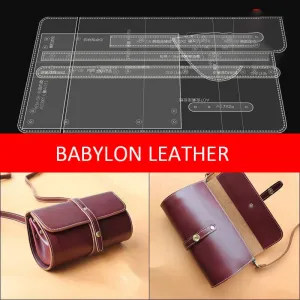 BABYLON™ DIY Round Bucket Crossbody Bag Leather Craft Pattern XBX-08