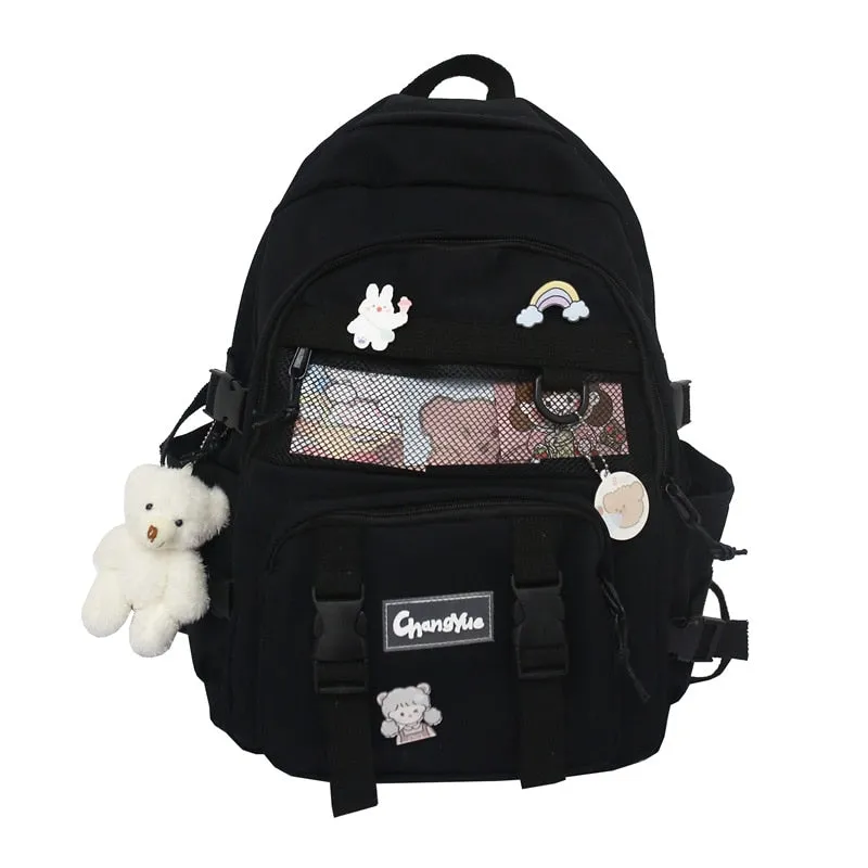 BACK TO SCHOOL    Fashion Lovers Rucksack Women Backpack Kawaii Bookbag for Teenage Schoolbag Laptop Mochila Female Travel Shoulder Bag