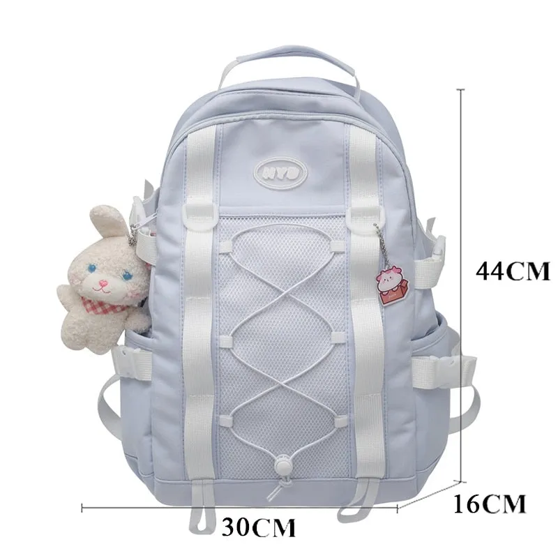 BACK TO SCHOOL   Fashion Teens Kawaii Bookbag Women Bag Mochila for Girls High School Schoolbag Boy Black Backpack Cute Travel Rucksack