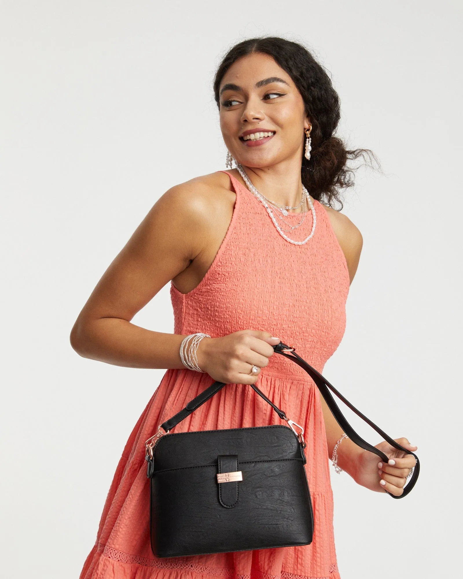 Black Maple Crossbody Bag