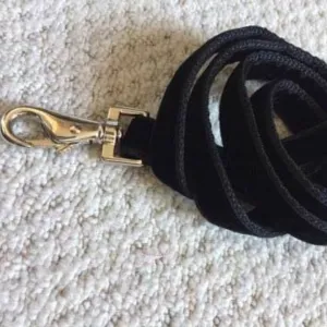 Black Velvet Designer Dog Lead