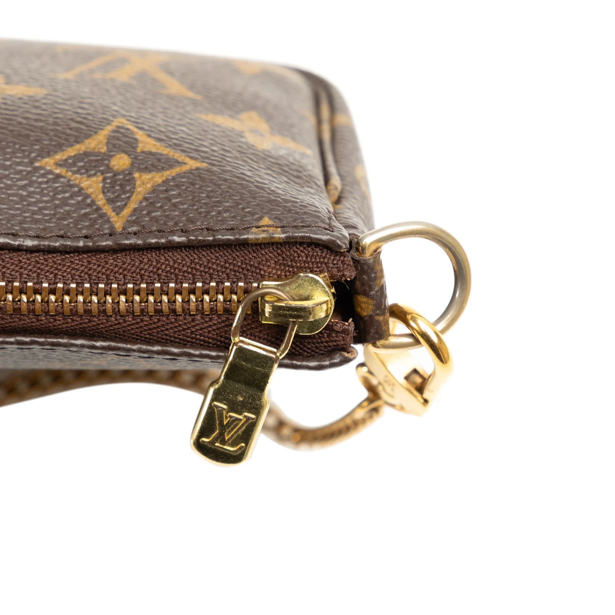 Brown Louis Vuitton Monogram Mini Pochette Accessoires Shoulder Bag