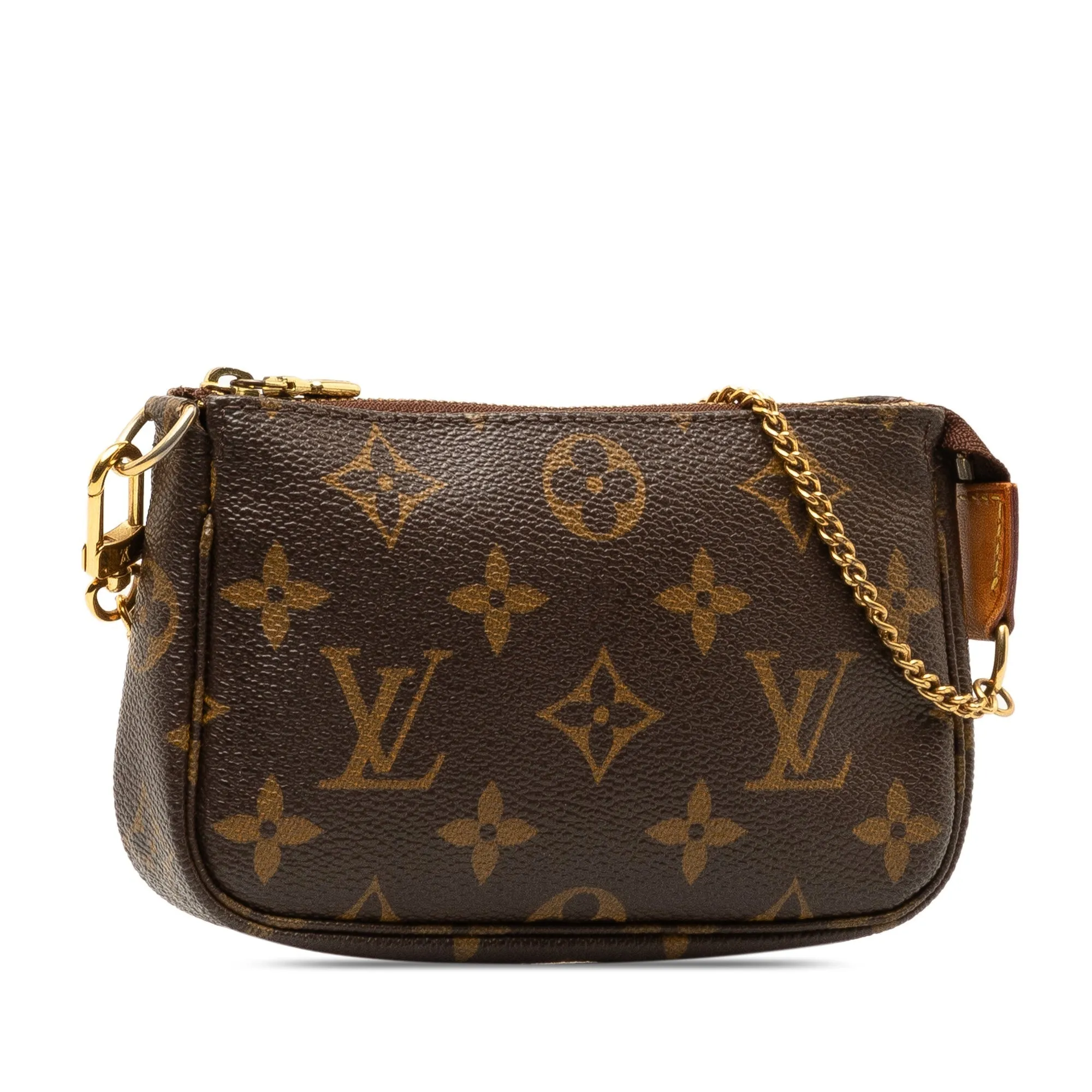 Brown Louis Vuitton Monogram Mini Pochette Accessoires Shoulder Bag