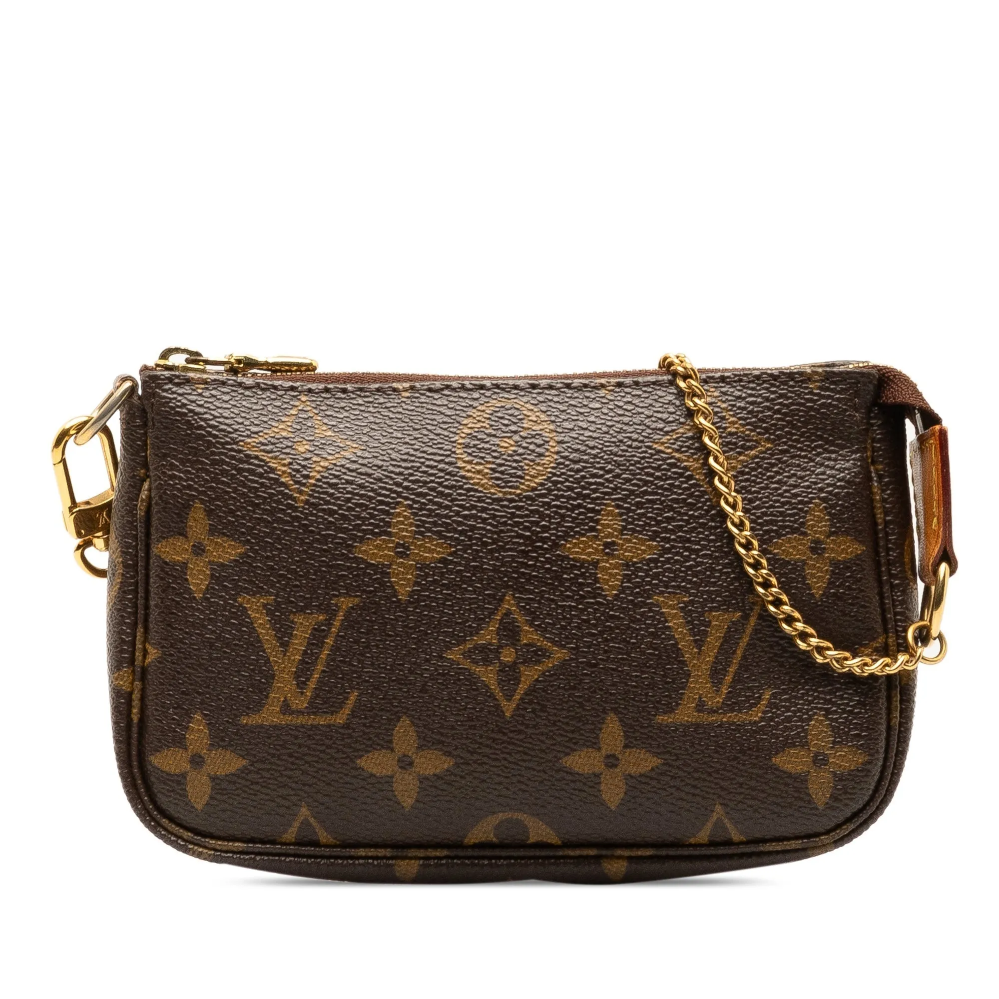 Brown Louis Vuitton Monogram Mini Pochette Accessoires Shoulder Bag