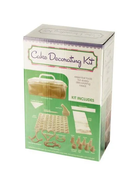 Cake Decorating Kit with Caddy (Available in a pack of 2)