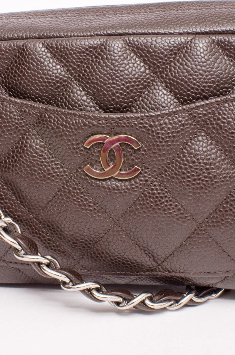 CAVIAR QUILTED CHAIN BAG