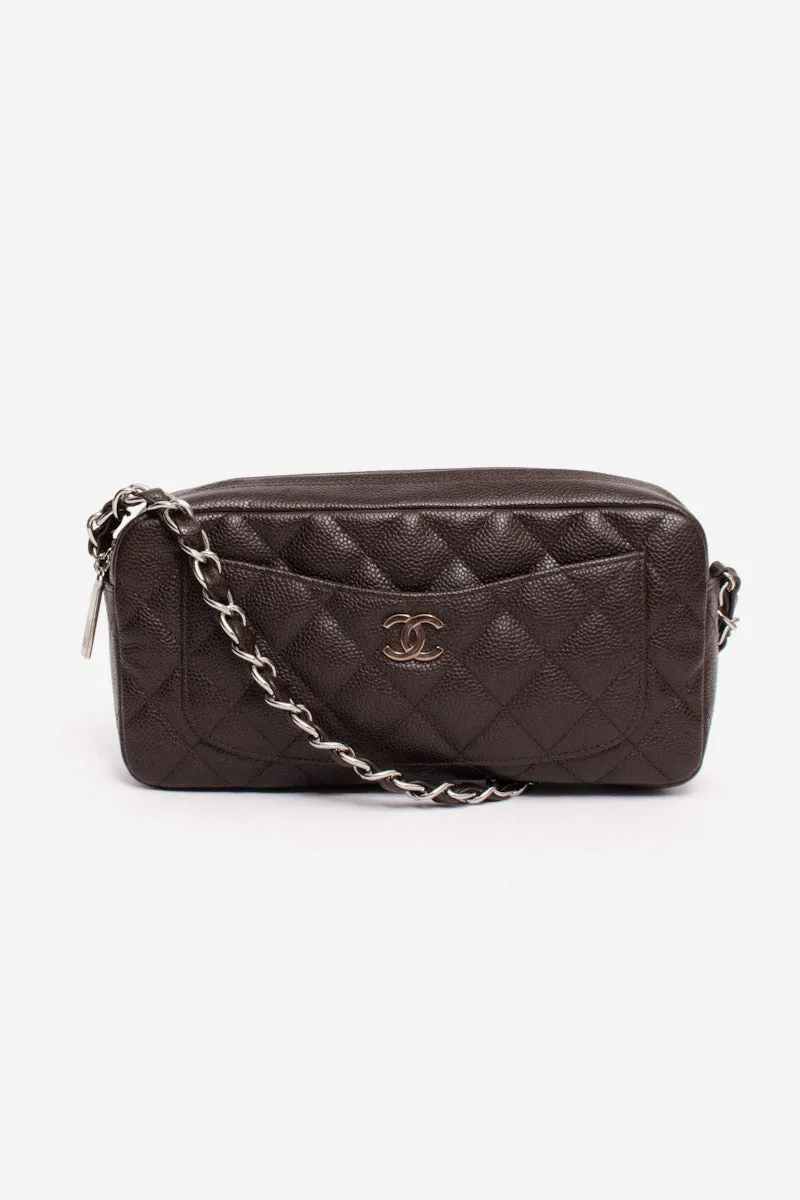 CAVIAR QUILTED CHAIN BAG