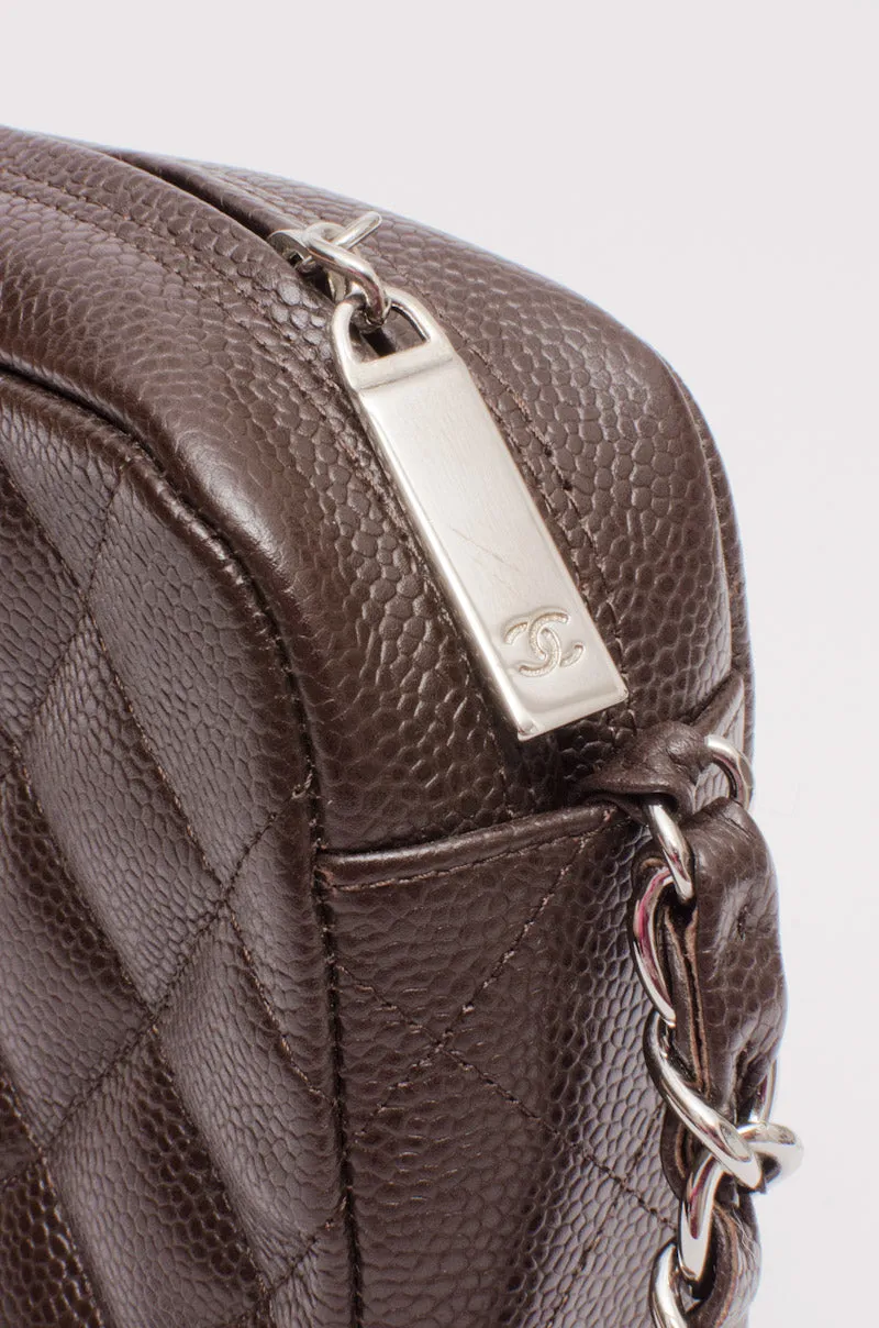 CAVIAR QUILTED CHAIN BAG