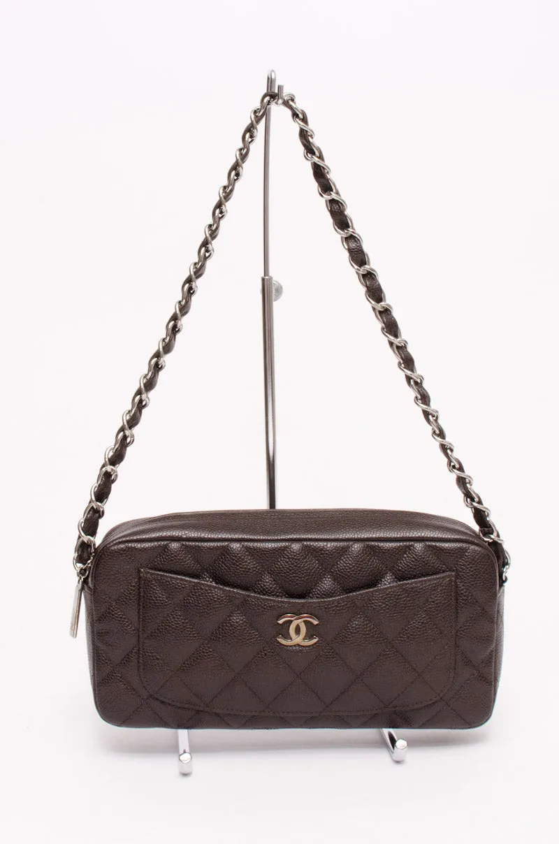 CAVIAR QUILTED CHAIN BAG