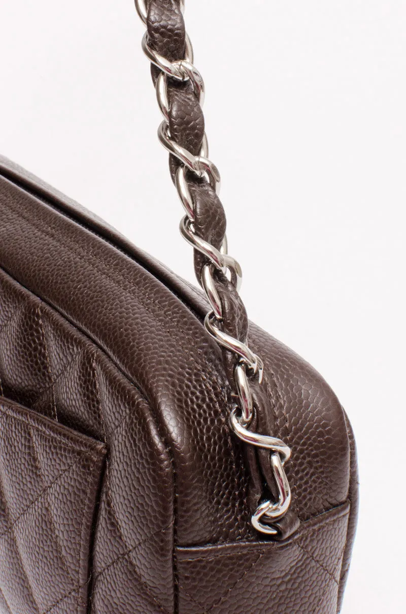 CAVIAR QUILTED CHAIN BAG