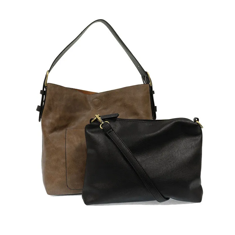 Classic Hobo Handbag in Cocoa