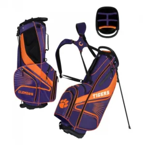 Clemson Tigers WinCraft "Grid Iron III" 6-Way Stand Golf Bag