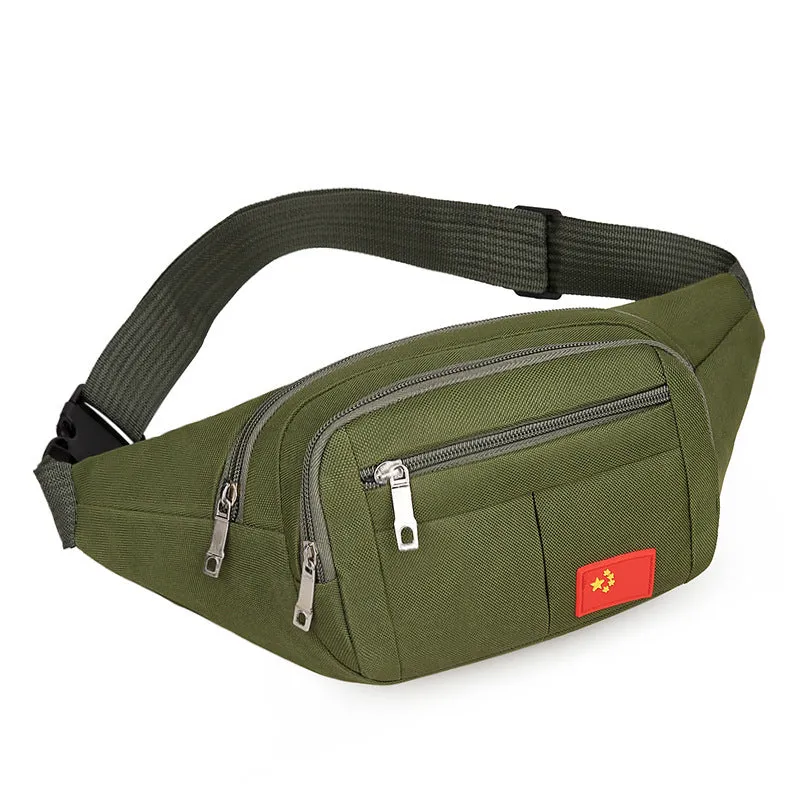 deanwangkt New Waist Bag Men's Multi-Layer Large Capacity Outdoor Travel Mobile Phone Bag Construction Site Business Checkout Belt Bag Wholesale