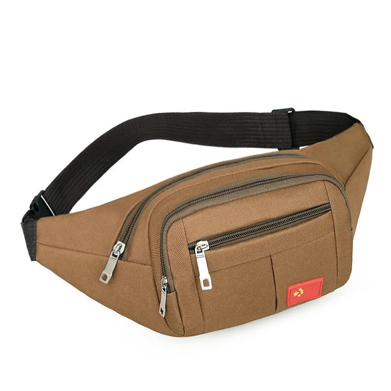 deanwangkt New Waist Bag Men's Multi-Layer Large Capacity Outdoor Travel Mobile Phone Bag Construction Site Business Checkout Belt Bag Wholesale