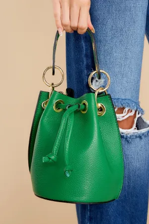 Drawn To You Kelly Green Leather Bag