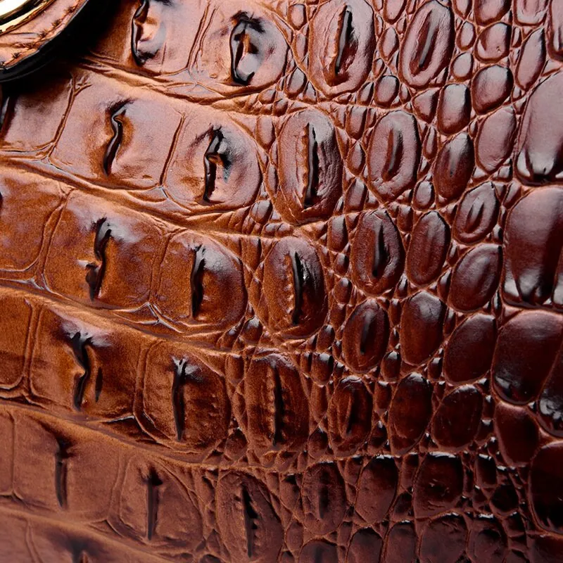 Elegant Crocodile Leather Fashion Handbag for Women