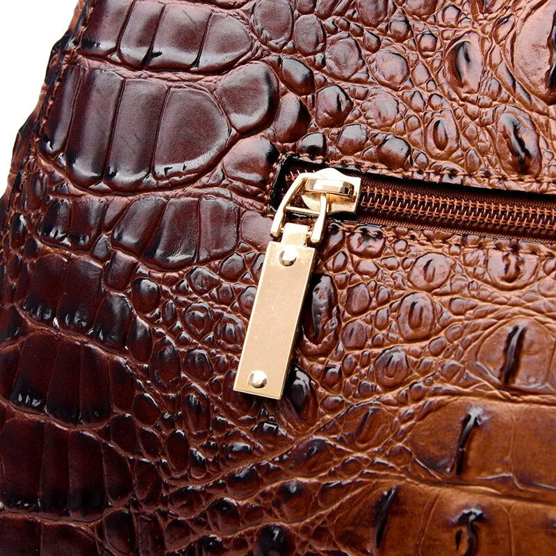 Elegant Crocodile Leather Fashion Handbag for Women