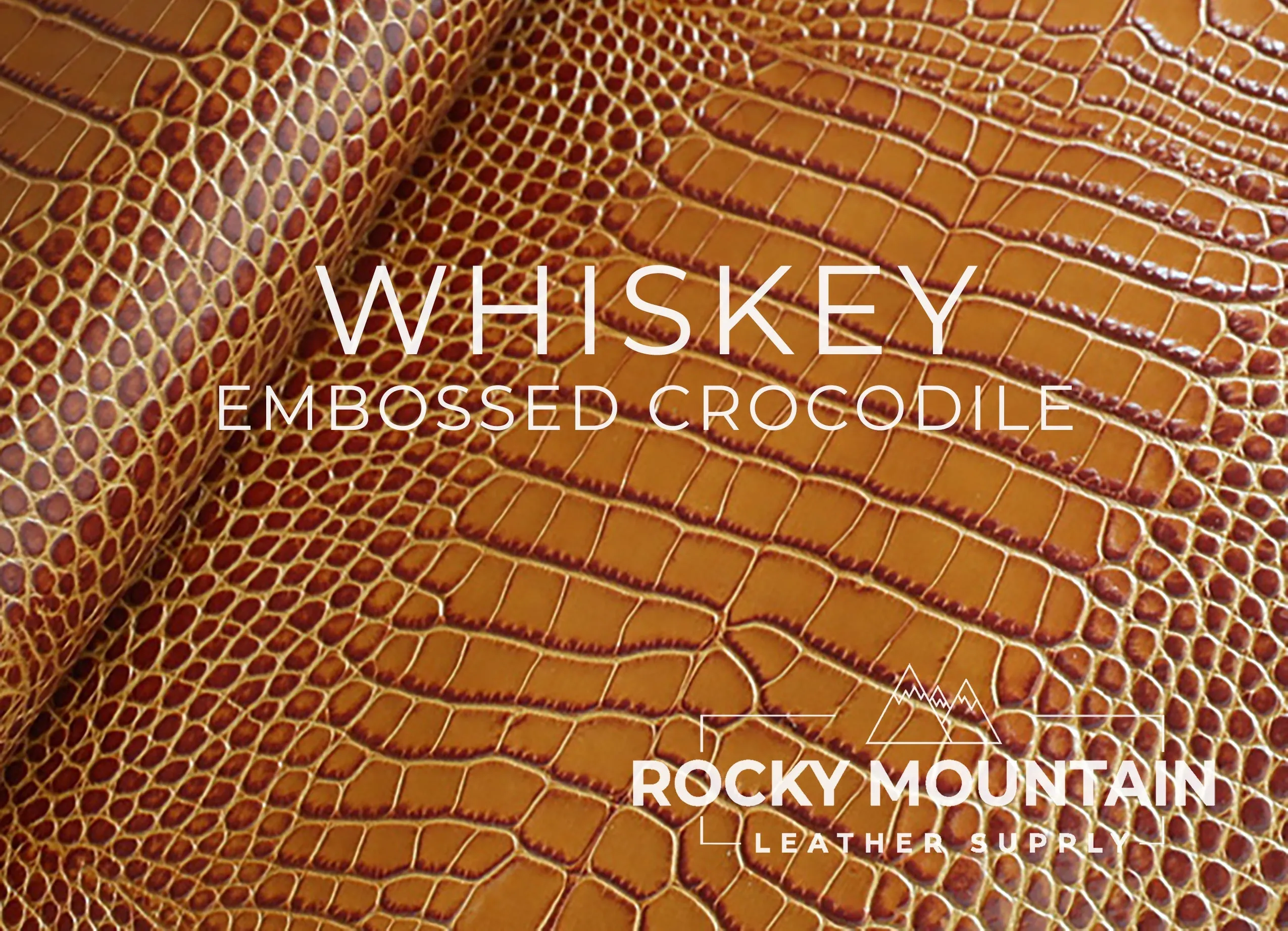 Embossed Crocodile - Luxury Veg Tanned Leather (SAMPLES)