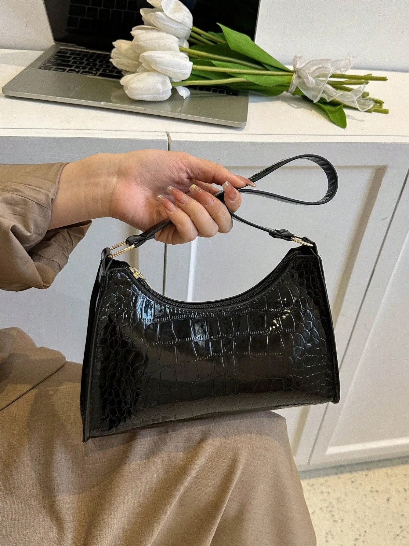 Exquisite Crocodile Women Handbag