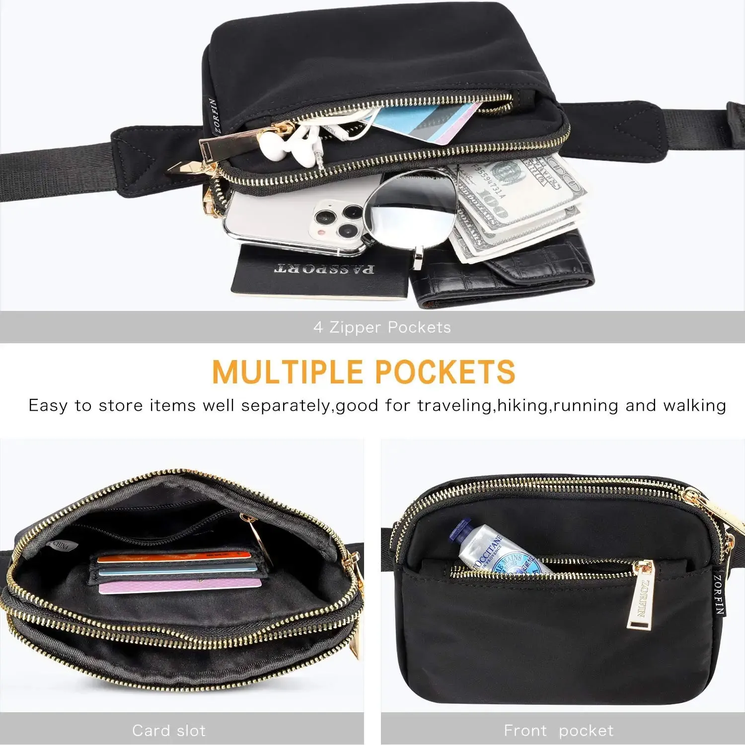 Fashion Waist Pack Belt Bag with Adjustable Strap