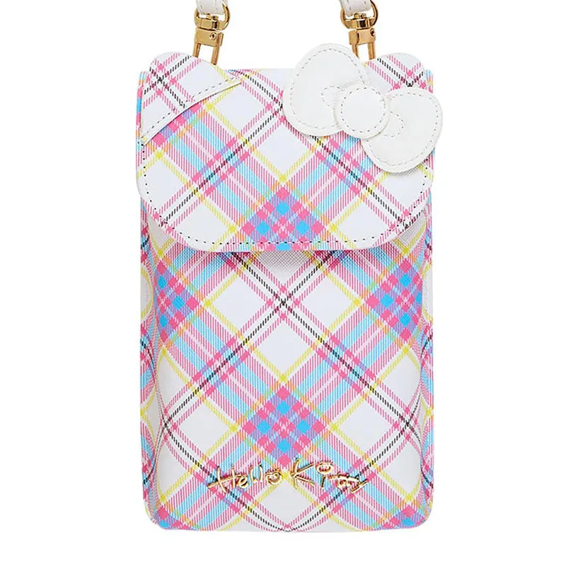 Hello Kitty 50th Tartan Mobile Shoulder Bag