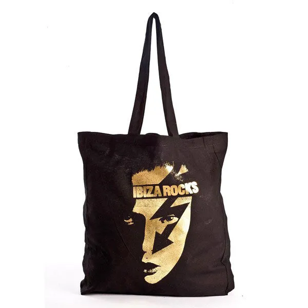 Ibiza Rocks Gold Face Tote Bag