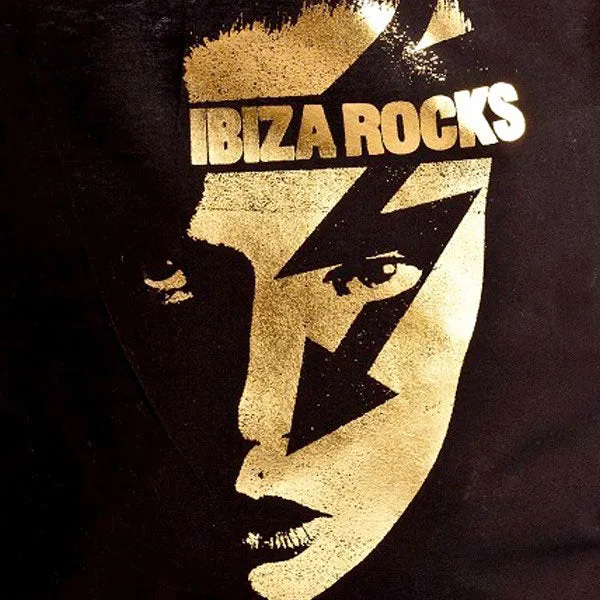 Ibiza Rocks Gold Face Tote Bag