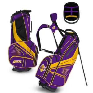 Los Angeles Lakers WinCraft "Grid Iron III" 6-Way Stand Golf Bag