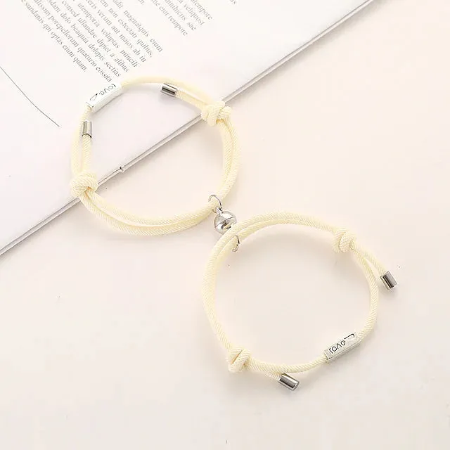 Magnetic Adjustable Simple Rope Couple Bracelet