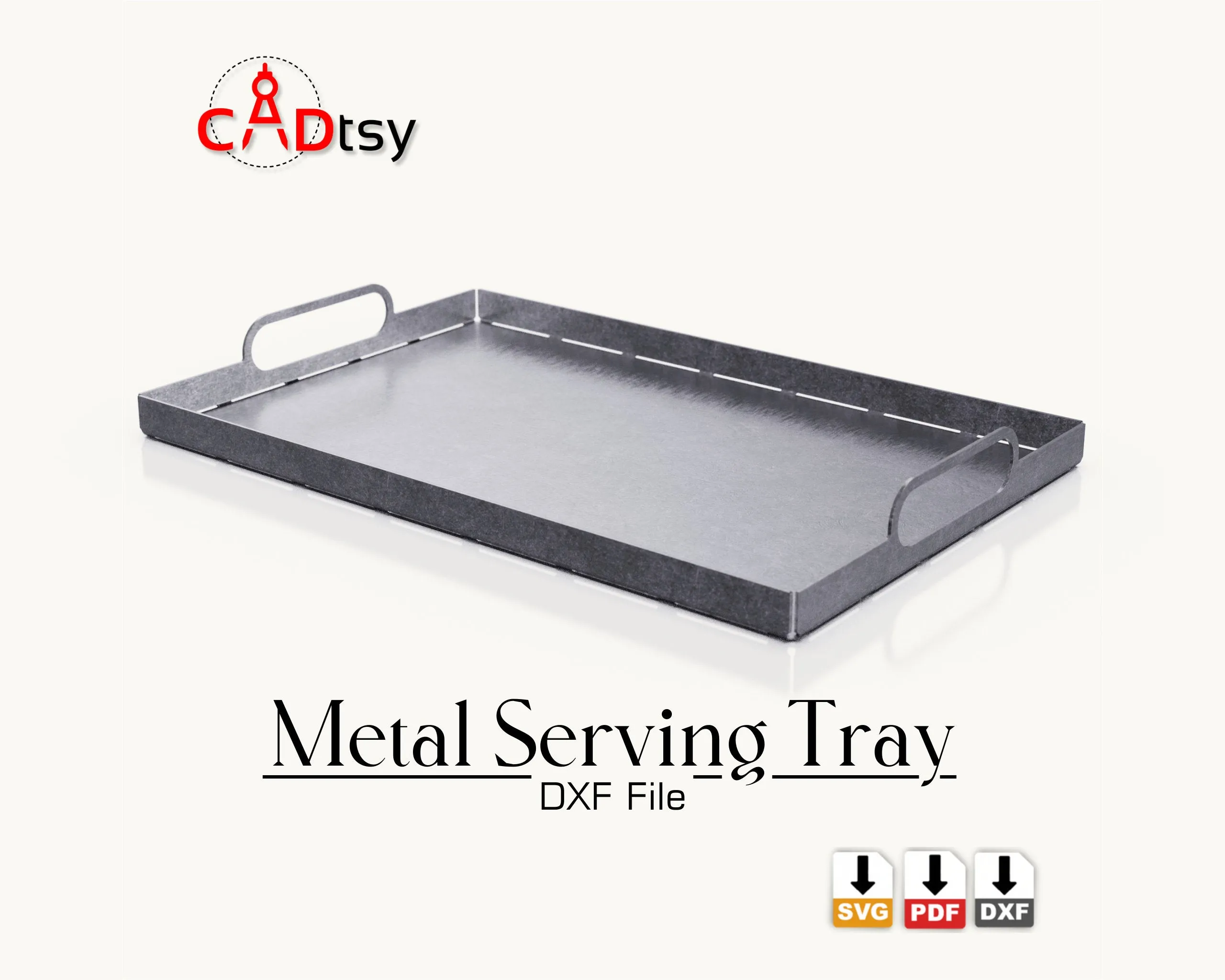 Metal Serving Tray DXF / SVG CNC Plasma / Laser Cutting Files