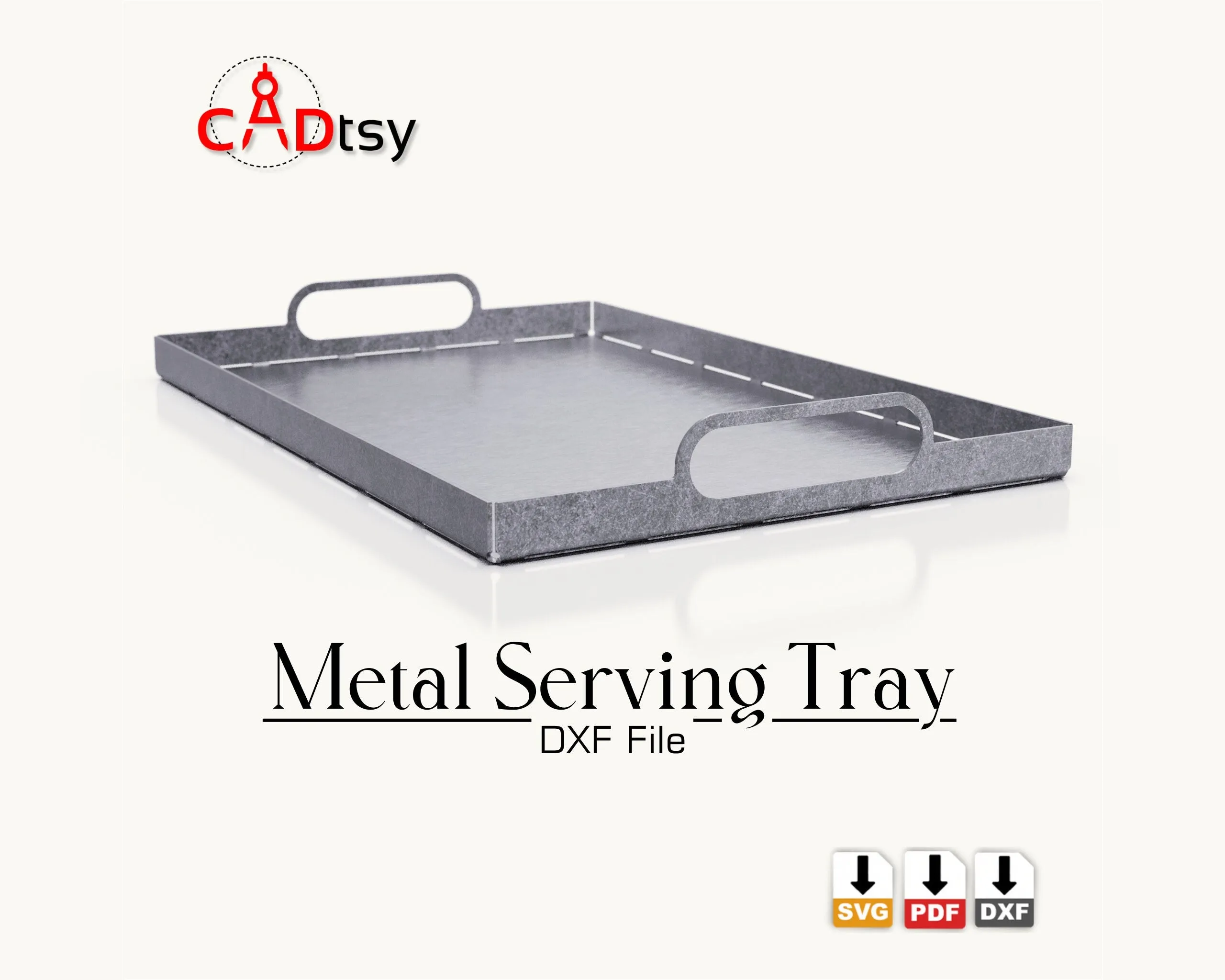 Metal Serving Tray DXF / SVG CNC Plasma / Laser Cutting Files