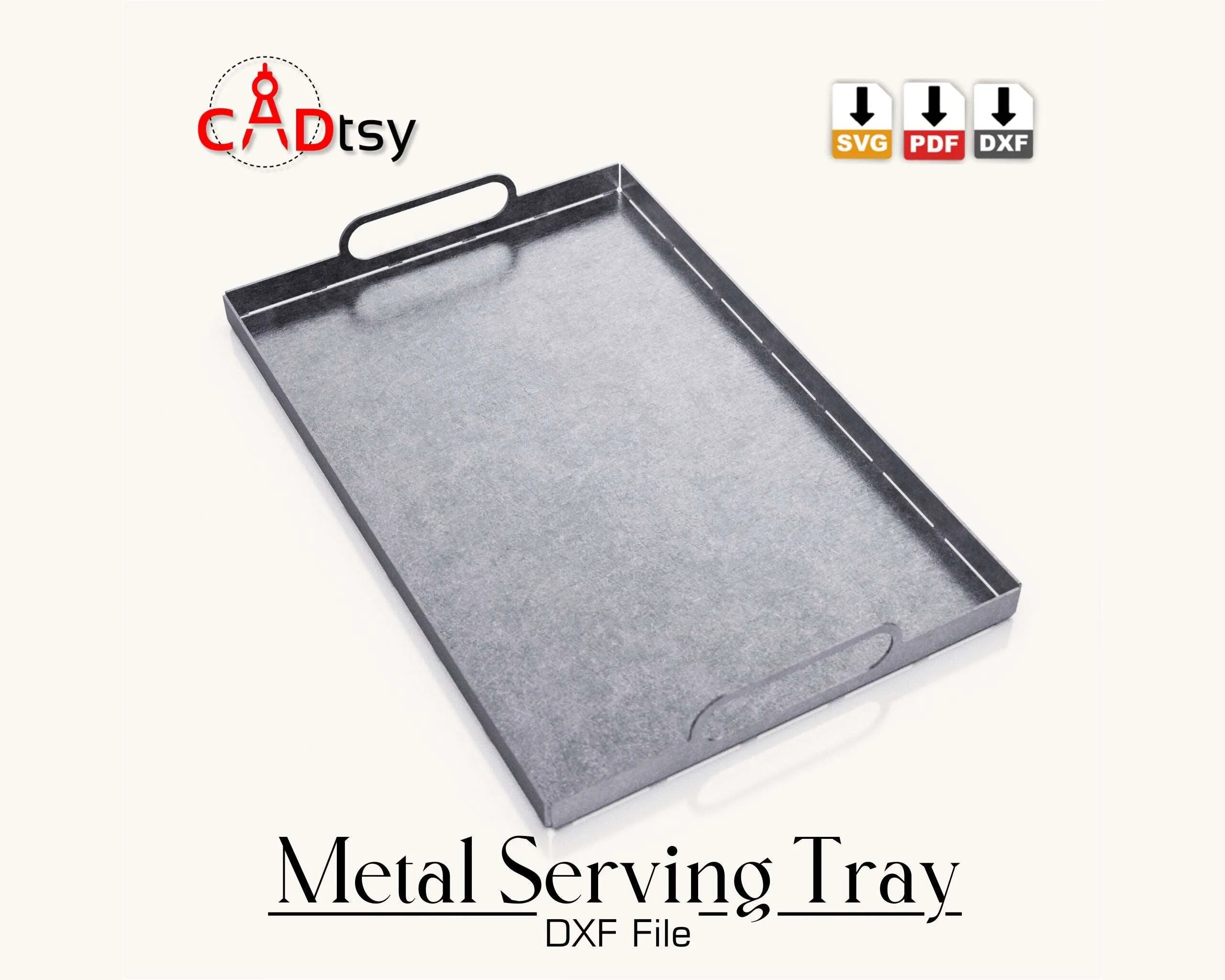 Metal Serving Tray DXF / SVG CNC Plasma / Laser Cutting Files