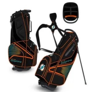 Miami Dolphins WinCraft "Grid Iron III" 6-Way Stand Golf Bag