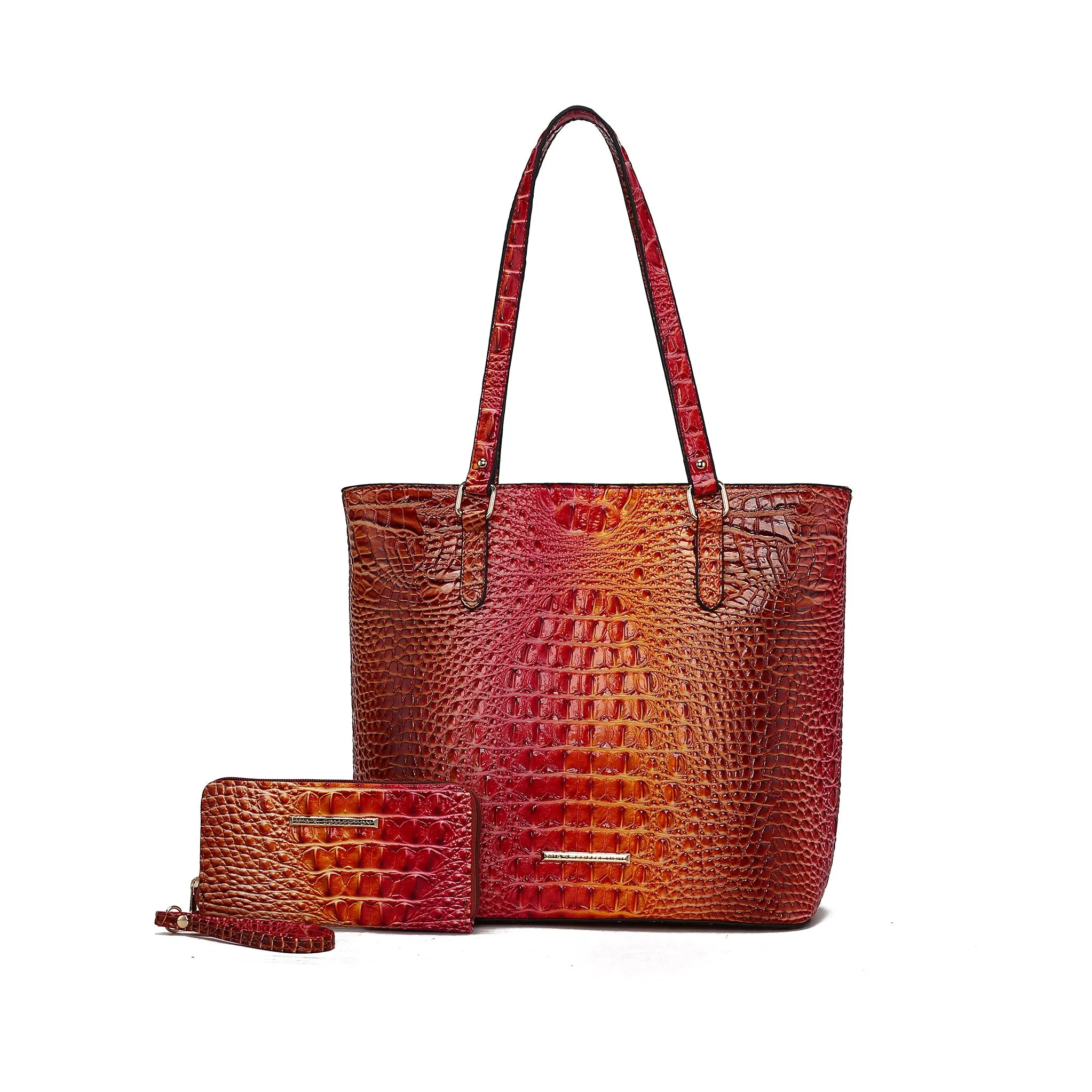 Piper Gradient Croc Tote Bag