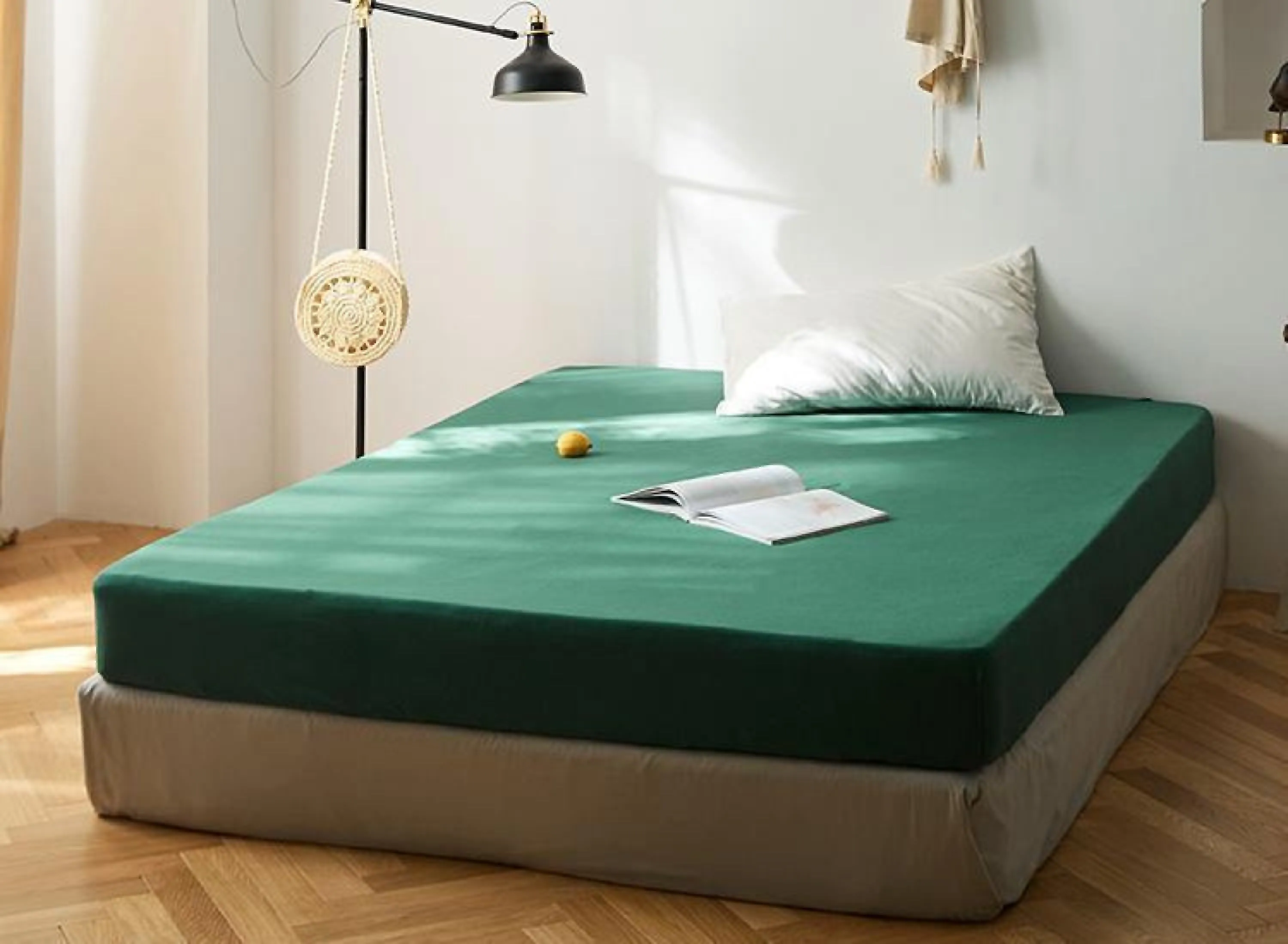 Solid Bed Sheet / Forest Green