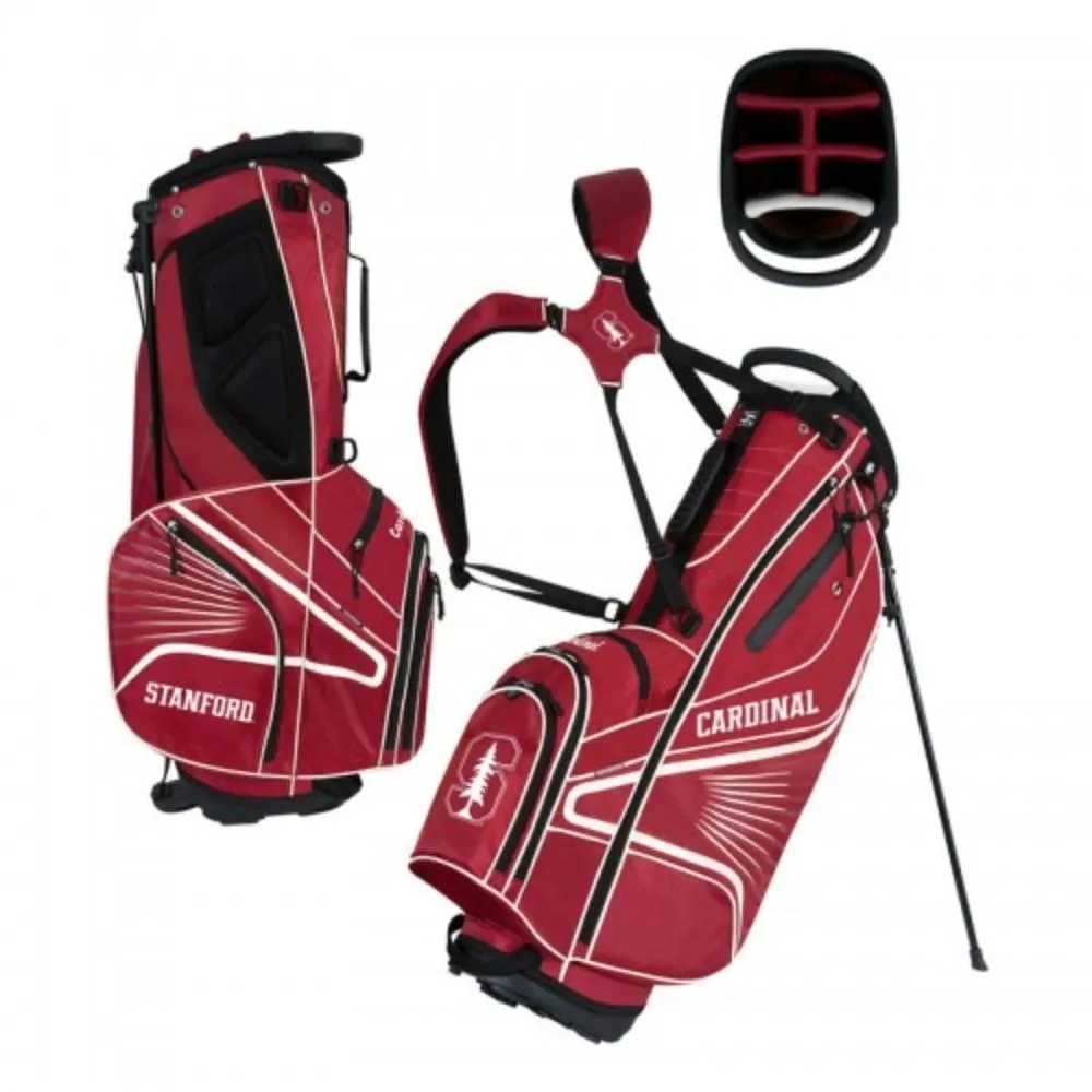 Stanford Cardinal WinCraft "Grid Iron III" 6-Way Stand Golf Bag