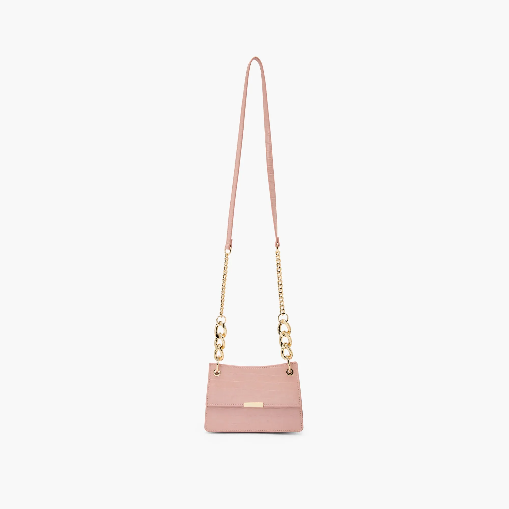 Suvi Faux Croc Crossbody Bag