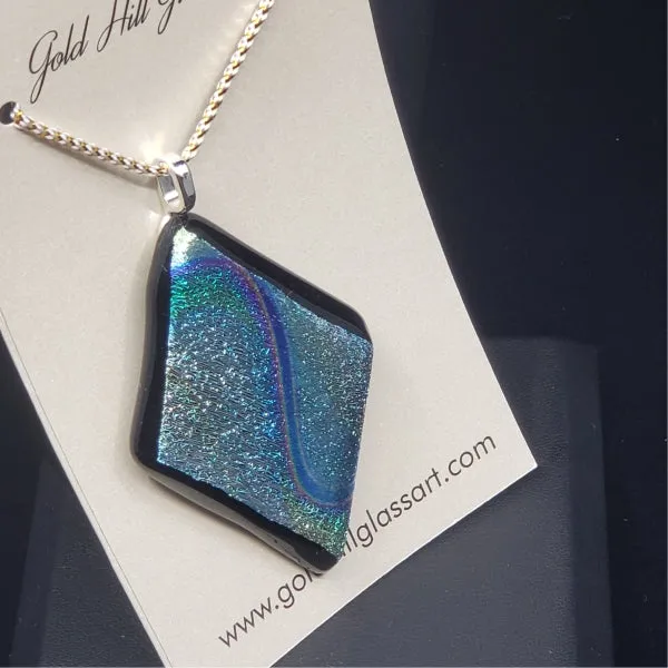 Turquoise Dichroic Pendant