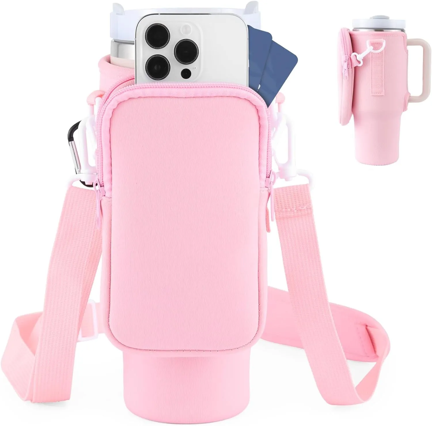 Water Bottle Holder With Simple Adjustable Strap