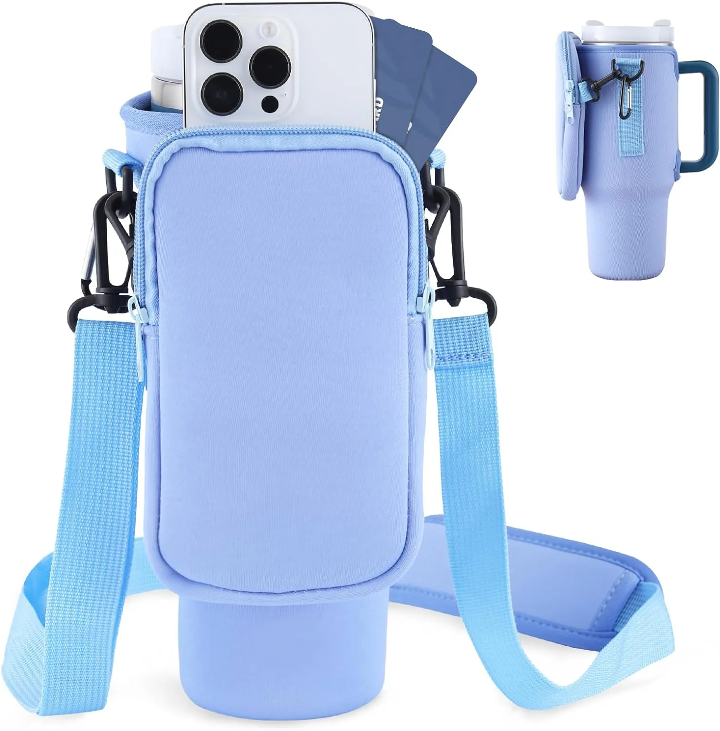 Water Bottle Holder With Simple Adjustable Strap